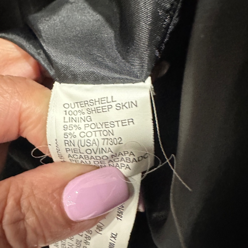 Black leather jacket for men Zara - Picture 6 of 8